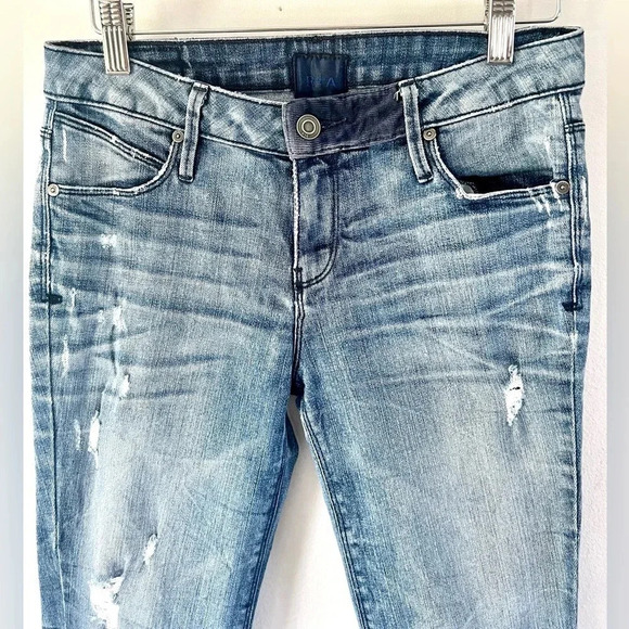 RtA Road to Awe Distressed Skinny Jeans Women's Size 26 - Picture 3 of 12